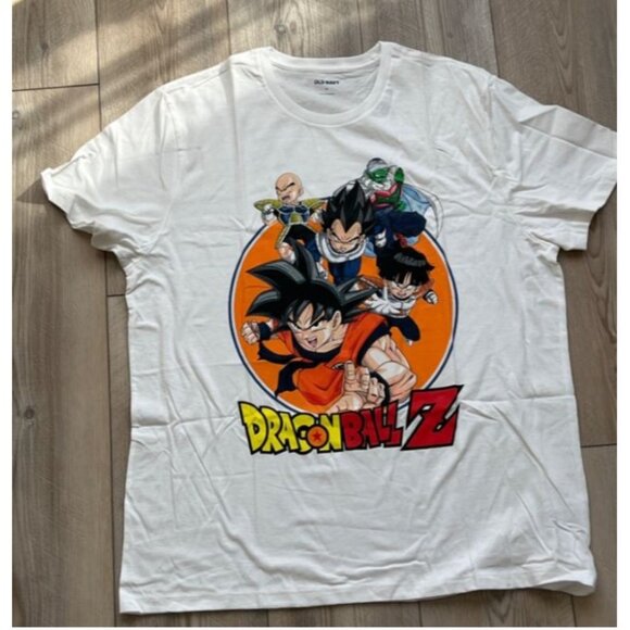 Dragon Ball Z White Graphic T-Shirt Featuring Goku & Characters  100% Cotton - Picture 1 of 6